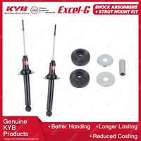 Pair Rear KYB Shock Absorbers Strut Top Mount Kit for Honda Accord CL9 CM5 03-08