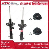 2 Front KYB Shock Absorbers Strut Mount Kit for Hyundai Santa Fe SM Wagon 00-06