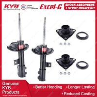 2 Front KYB Shock Absorbers + Strut Top Mount Kit for Hyundai i30cw i30 FD 07-13