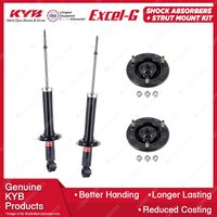 Pair Rear KYB Shock Absorbers Strut Mount Kit for Hyundai Sonata EF Sedan 98-01