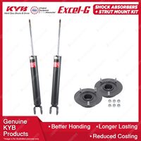 2 Rear KYB Shock Absorbers + Strut Top Mount Kit for Hyundai i30cw i30 FD 07-13