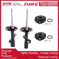 2x Front KYB Shock Absorbers + Strut Mount Kit for Lexus ES300 MCV30R 01-08