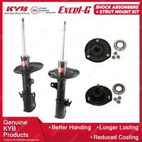 2x Front KYB Shock Absorbers + Strut Mount Kit for Lexus ES300 MCV20 Sedan 96-01