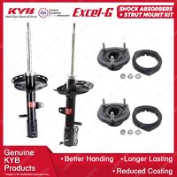 Pair Rear KYB Shock Absorbers Strut Mount Kit for Lexus RX330 MCU38 3MZ-FE 03-06