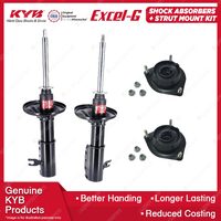 2 Front KYB Shock Absorbers + Strut Top Mount Kit for Mazda 323 BA Protege 95-98