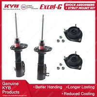 Pair Front KYB Shock Absorbers Strut Mount Kit for Mazda 323 BA Astina KF 94-98