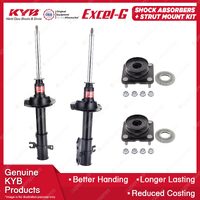 Pair Front KYB Shock Absorbers + Strut Top Mount Kit for Mazda CX-7 ER SUV 06-12