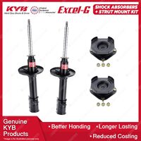 2x Rear KYB Shock Absorbers + Strut Mount Kit for Mazda MX-6 GE KL Coupe 94-97