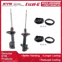 2x Rear KYB Shock Absorbers + Strut Mount Kit for Mazda 323 BA Astina KF 94-95