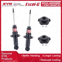 2 Rear KYB Shock Absorbers + Strut Mount Kit for Mazda MX-5 NA Convertible 89-97