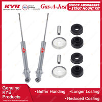 2x Rear KYB Shock Absorbers + Strut Mount Kit for Mazda RX-8 13BMSP Coupe 03-11