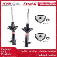 2x Front KYB Shock Absorbers + Strut Mount Kit for Mitsubishi Mirage CE 99-04