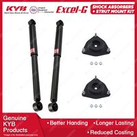 2x Front KYB Shock Absorbers + Strut Mount Kit for Mitsubishi Lancer CJ Aspire