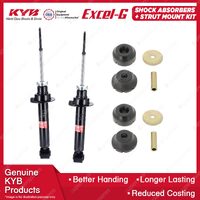 2 Front KYB Shock Absorbers Strut Mount Kit for Mitsubishi Pajero NM NP 00-06