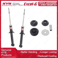 2 Rear KYB Shock Absorbers Strut Mount Kit for Mitsubishi Lancer CE 96-03