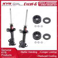 Pair Front KYB Shock Absorbers Strut Mount Kit for Nissan Pulsar N13 Sedan 87-91