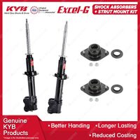 2x Front KYB Shock Absorbers + Strut Mount Kit for Nissan Micra K11 95-97