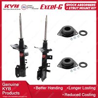 2x Front KYB Shock Absorbers + Strut Mount Kit for Nissan Pathfinder R50 95-99