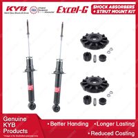 2x Rear KYB Shock Absorbers + Strut Mount Kit for Nissan Maxima A33 VG30DE 99-03