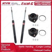 2x Rear KYB Shock Absorbers + Strut Mount Kit for Nissan Maxima J30 VG30E 90-93