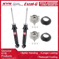 2 Front KYB Shock Absorbers + Strut Mount Kit for Peugeot 407 3FZ RHH RHR 04-on