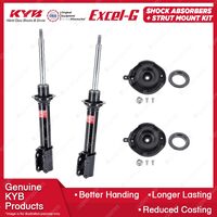 Pair Front KYB Shock Absorbers Strut Mount Kit for Renault Scenic JA Wagon 00-05