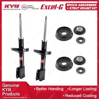 Pair Front KYB Shock Absorbers Strut Mount Kit for Renault Kangoo X76 Van 04-10