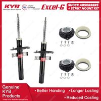 2 Front KYB Shock Absorbers + Strut Mount Kit for Renault Grand Scenic J84 03-10