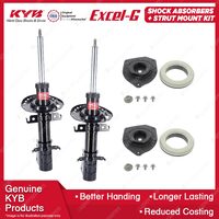 2 Front KYB Shock Absorbers Strut Mount Kit for Renault Kangoo X61 FWD Van 10-ON