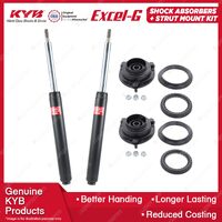 2 Front KYB Shock Absorbers + Strut Top Mount Kit for Saab 9-3 YS3D 98-01