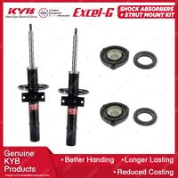 Pair Front KYB Shock Absorbers Strut Mount Kit for Skoda Fabia Roomster 5J 07-on