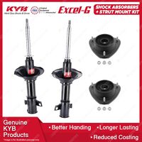 Pair Front KYB Shock Absorbers Strut Mount Kit for Subaru Impreza GC GF 94-00