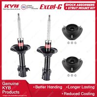 2x Front KYB Shocks + Strut Mount Kit for Subaru Impreza GDA WRX EJ205 02-05