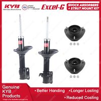 2x Front KYB Shock Absorbers Strut Mount Kit for Subaru Forester SG9 EJ251 02-03