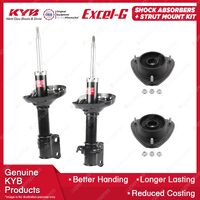 2x Front KYB Shock Absorbers Strut Mount Kit for Subaru Forester SG9 EJ251 03-05