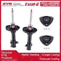 2 Front KYB Shock Absorbers Strut Mount Kit for Subaru Liberty BL BP 03-09