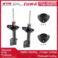 2 Front KYB Shock Absorbers Strut Mount Kit for Subaru Forester SG9 EJ253 EJ255