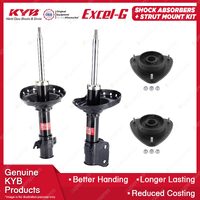 2x Front KYB Shock Absorbers Strut Mount Kit for Subaru Impreza GH7 EJ204 07-09