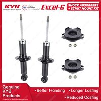 2 Rear KYB Shock Absorbers Strut Mount Kit for Subaru Liberty BM BR EJ EZ 01-15