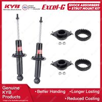 2x Rear KYB Shock Absorbers + Strut Mount Kit for Subaru Outback BP9 EJ253 03-09