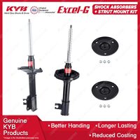 Pair Rear KYB Shock Absorbers Strut Mount Kit for Suzuki Baleno GC31 GC41 95-01