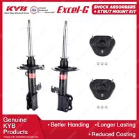 2x Front KYB Shock Absorbers + Strut Mount Kit for Toyota Celica ZZT231R 99-06