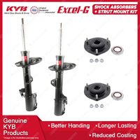 Front KYB Shock Absorbers Strut Mount Kit for Toyota Kluger GSU40R GSU45R 07-10