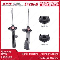 2 Rear KYB Shock Absorbers Strut Mount Kit for Toyota Celica ST162R ST165R 86-89