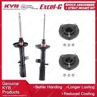 2x Rear KYB Shock Absorbers + Strut Mount Kit for Toyota Celica ST184R 89-94