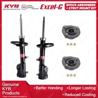 2x Rear KYB Shock Absorbers + Strut Mount Kit for Toyota Corolla AE112R 98-01