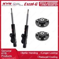 2 Front KYB Shock Absorbers + Strut Mount Kit for Volkswagen Crafter 2E 50 07-12