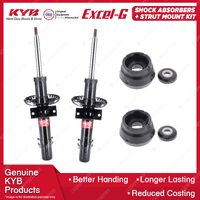 Front KYB Shock Absorbers Strut Mount Kit for Volkswagen Polo 6R Hatchback 10-14