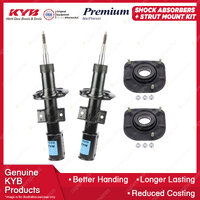 2 Front KYB Shock Absorbers Strut Mount Kit for Volvo S70 V70 Sedan Wagon 97-01