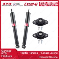 2 Rear KYB Shock Absorbers + Strut Mount Kit for Volvo S70 V70 Sedan Wagon 97-01